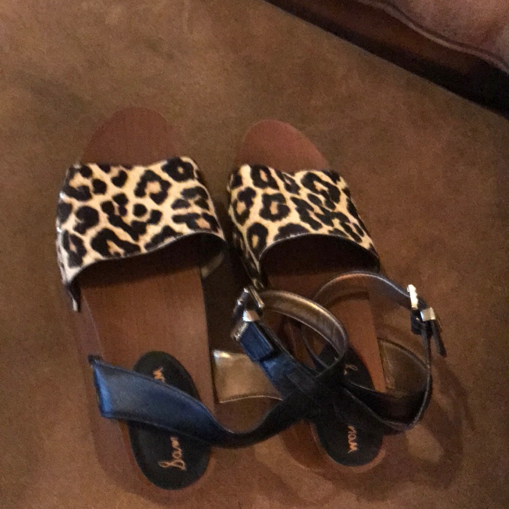 Sam Edelman leopard wedges